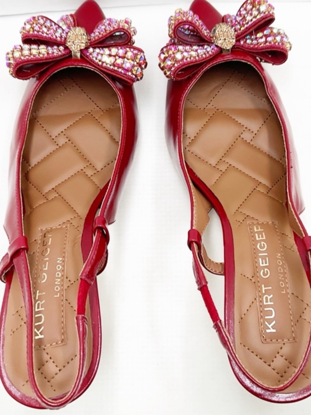 Kurt Geiger ⭐️NWT⭐️London Belgravia Bow Slingback Dress Pumps Red
Size: 38(7.5) - Picture 3 of 9